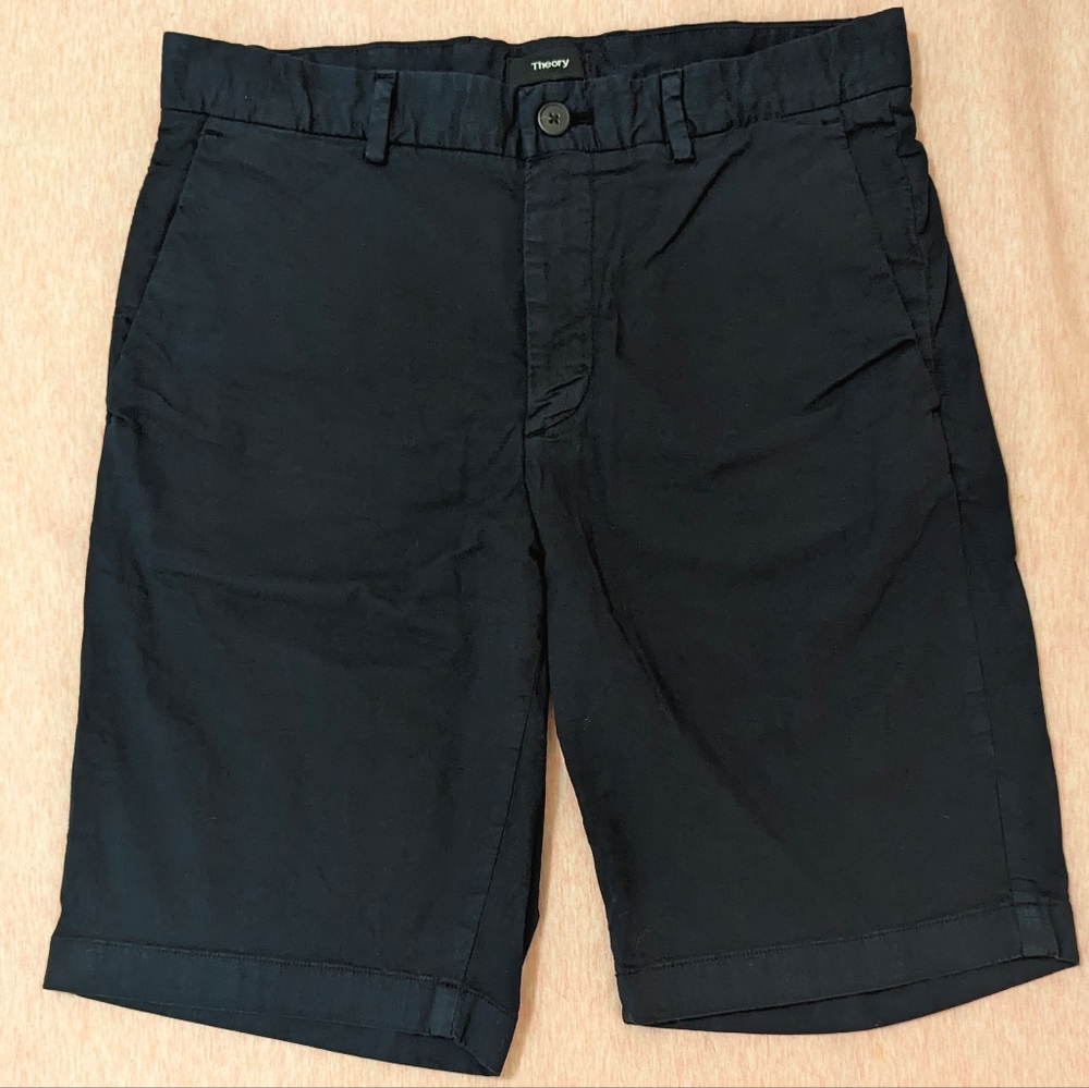 Theory Blake Style Casual Navy Shorts